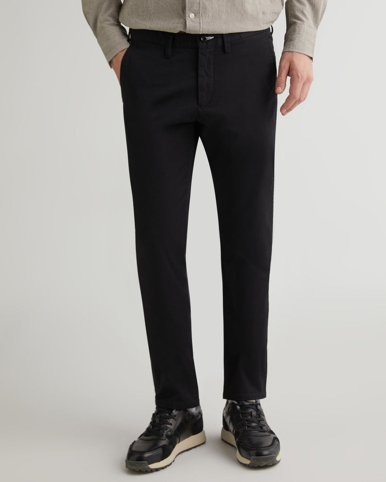 Spodnie męskie slim fit czarne
