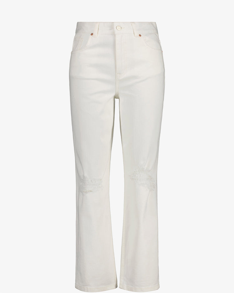 Spodnie damskie relaxed fit beżowe