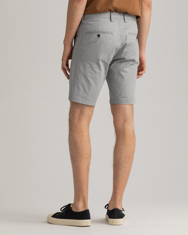 Szorty męskie slim fit szare