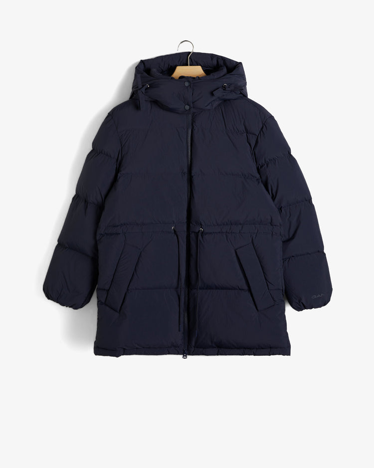 Kurtka damska ze stójką z długim rękawem relaxed fit granatowa