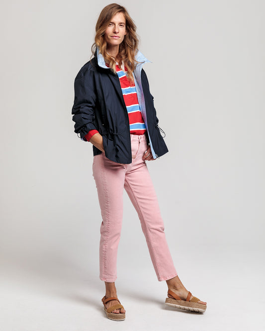 Granatowa kurtka damska