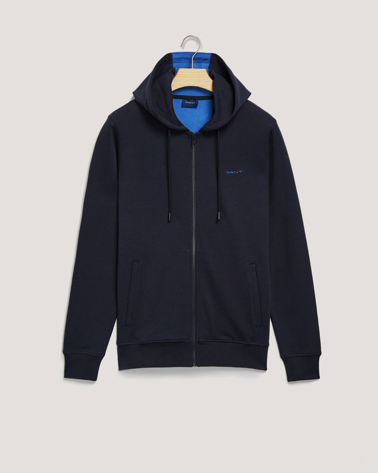 Bluza męska z zamkiem regular fit granatowa