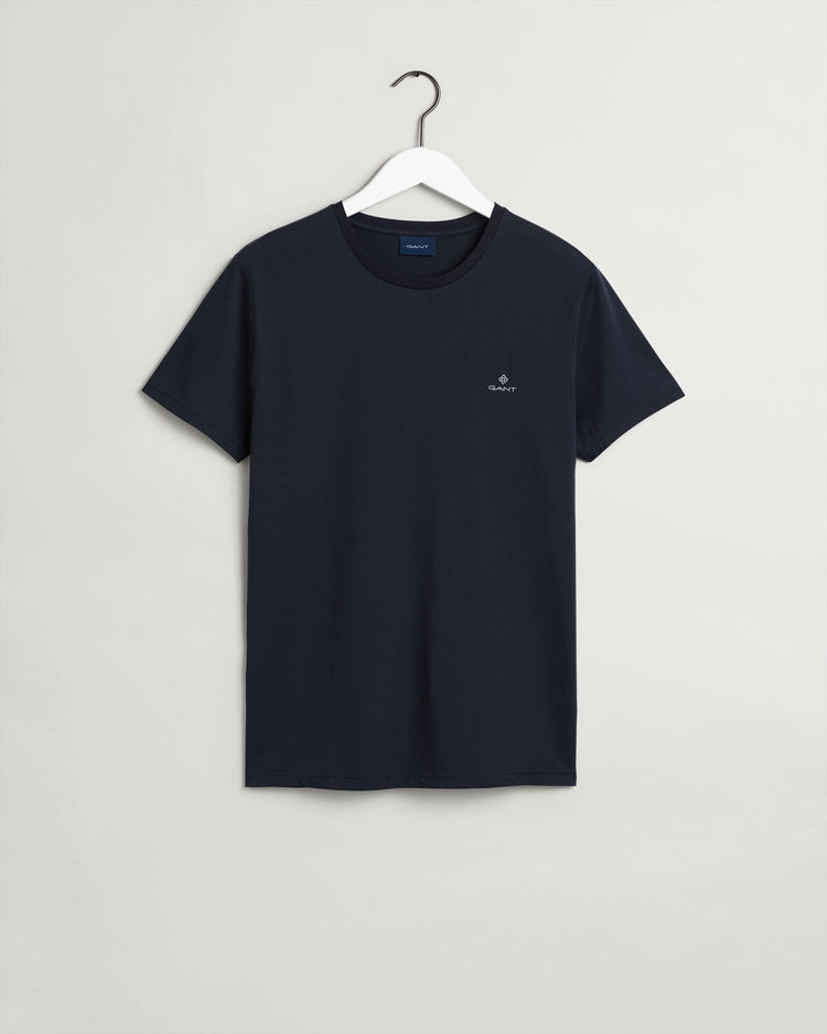 Bawełniana koszulka męska z nadrukiem slim fit