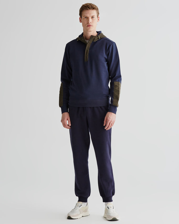 Bluza męska z kapturem granatowa