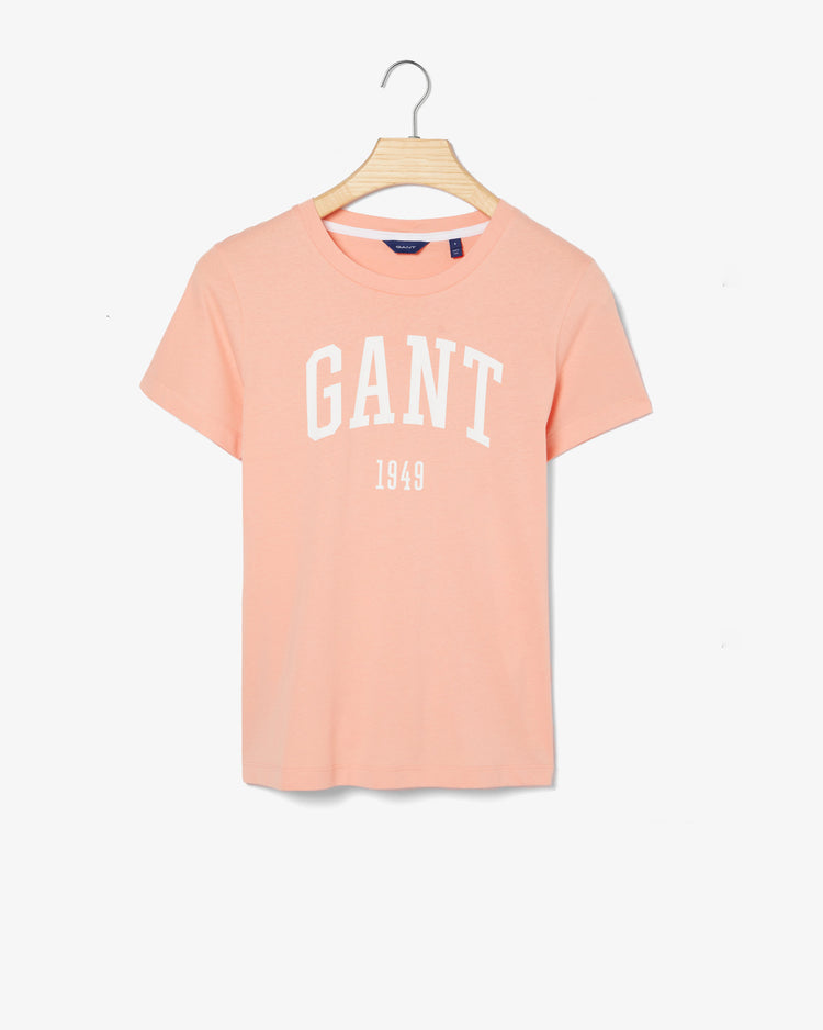 Damski t-shirt z krótkim rękawem i logo