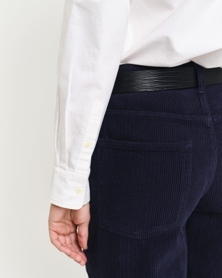 Koszula damska z długim rękawem regular fit biała