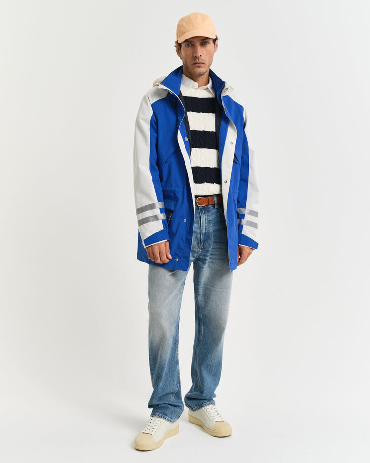 Spodnie męskie straight fit niebieskie