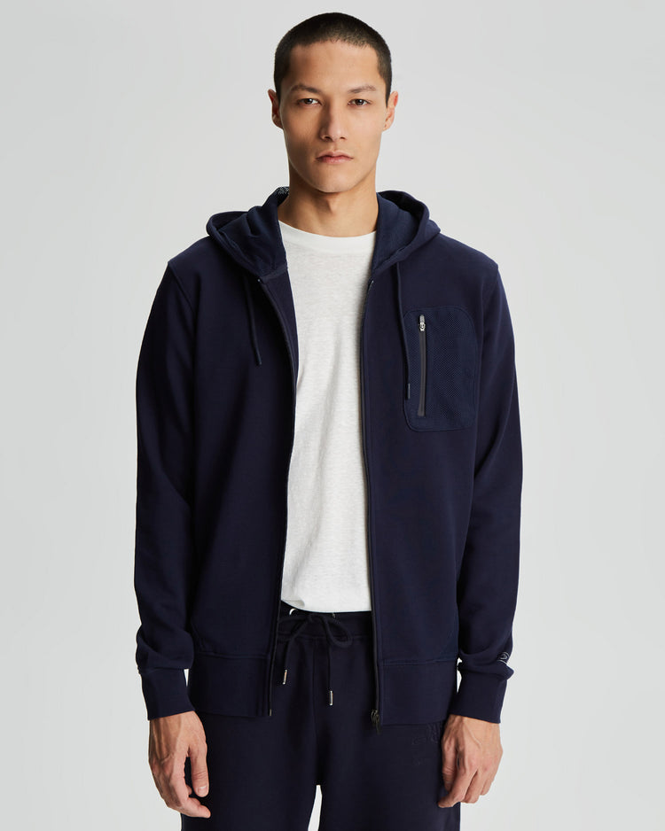 Bawełniana bluza męska z kapturem z nadrukiem regular fit