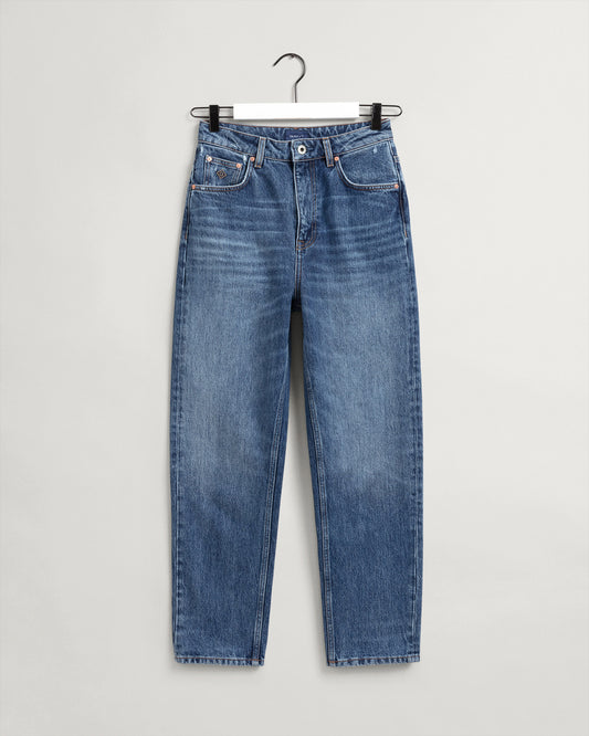 Bawełniane spodnie damskie niebieskie