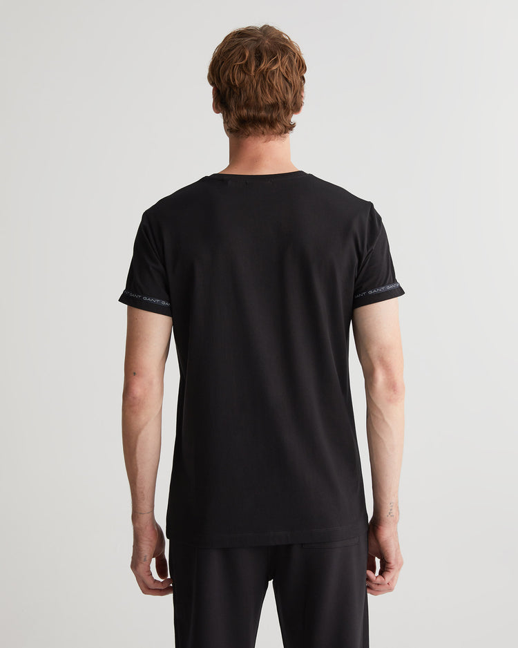 Męska koszulka z taśmą z logo C na szyi