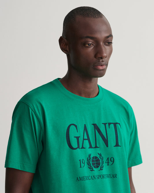 T-shirt z motywem Retro Crest