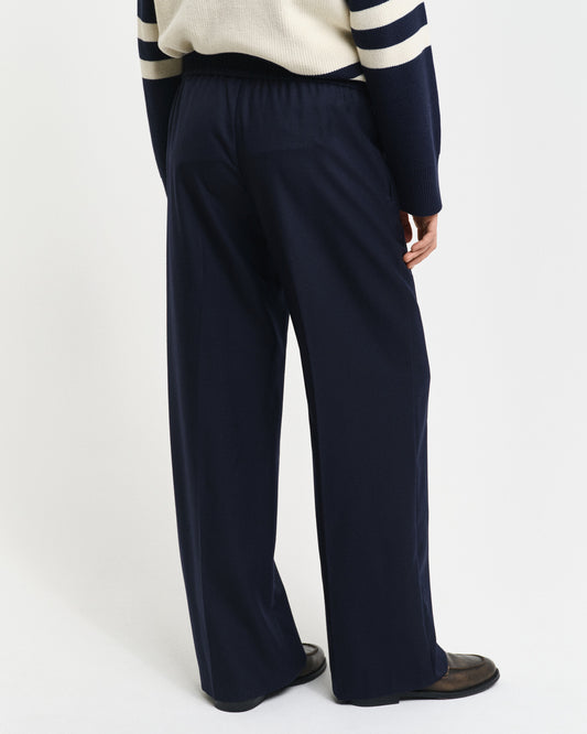 Spodnie damskie relaxed fit granatowe