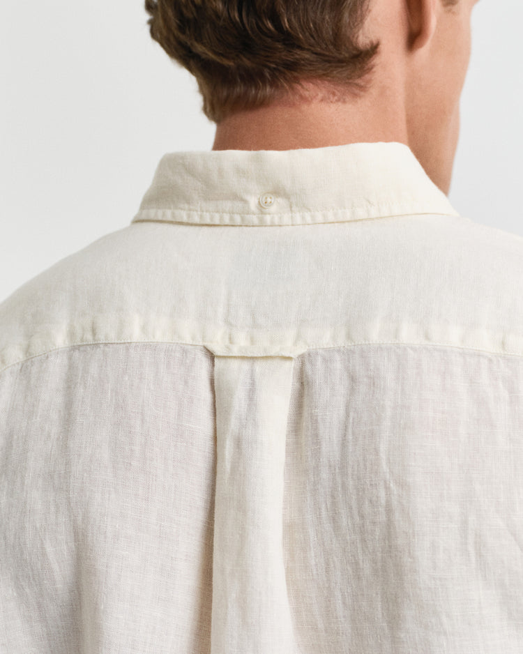 Koszula męska z długim rękawem regular fit kremowa