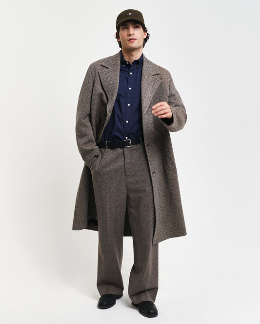 Koszula męska z długim rękawem regular fit granatowa