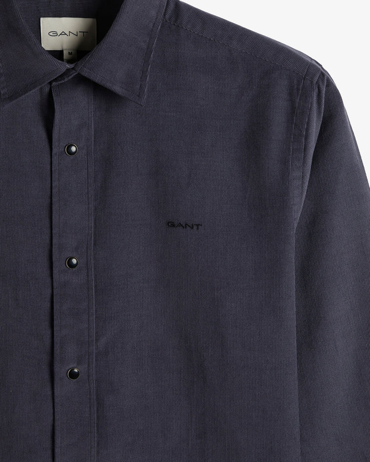 Bawełniana koszula męska z długim rękawem regular fit szara