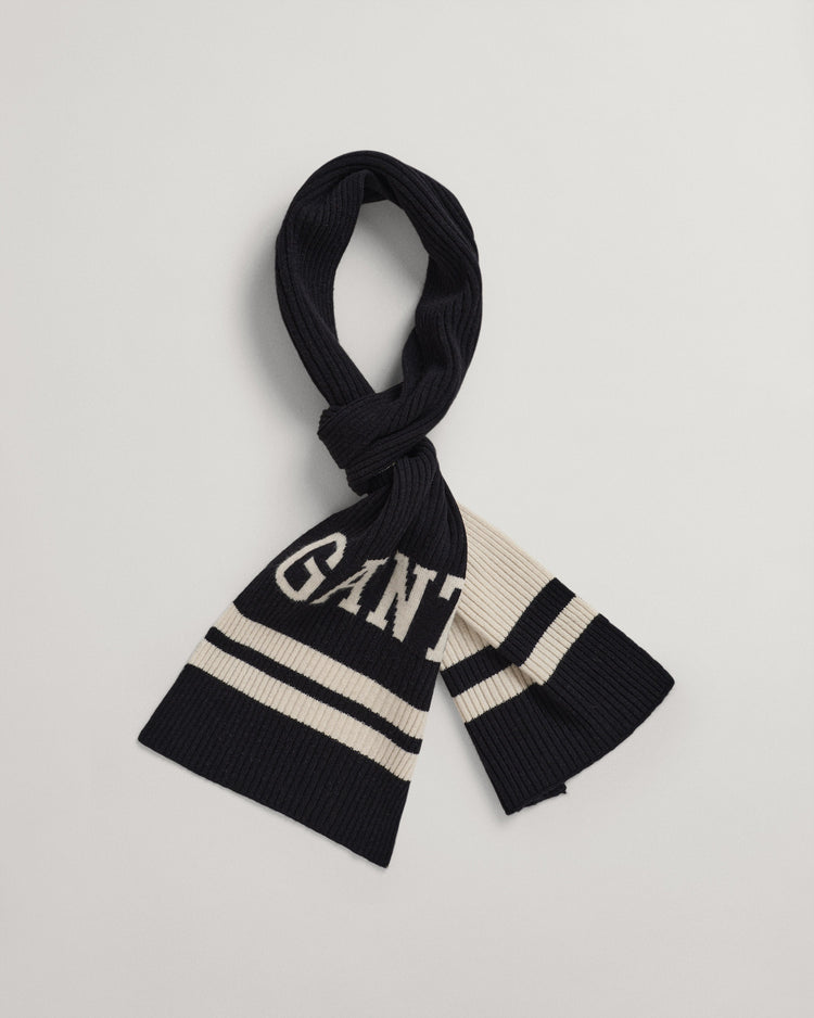 Szalik unisex z nadrukiem czarny