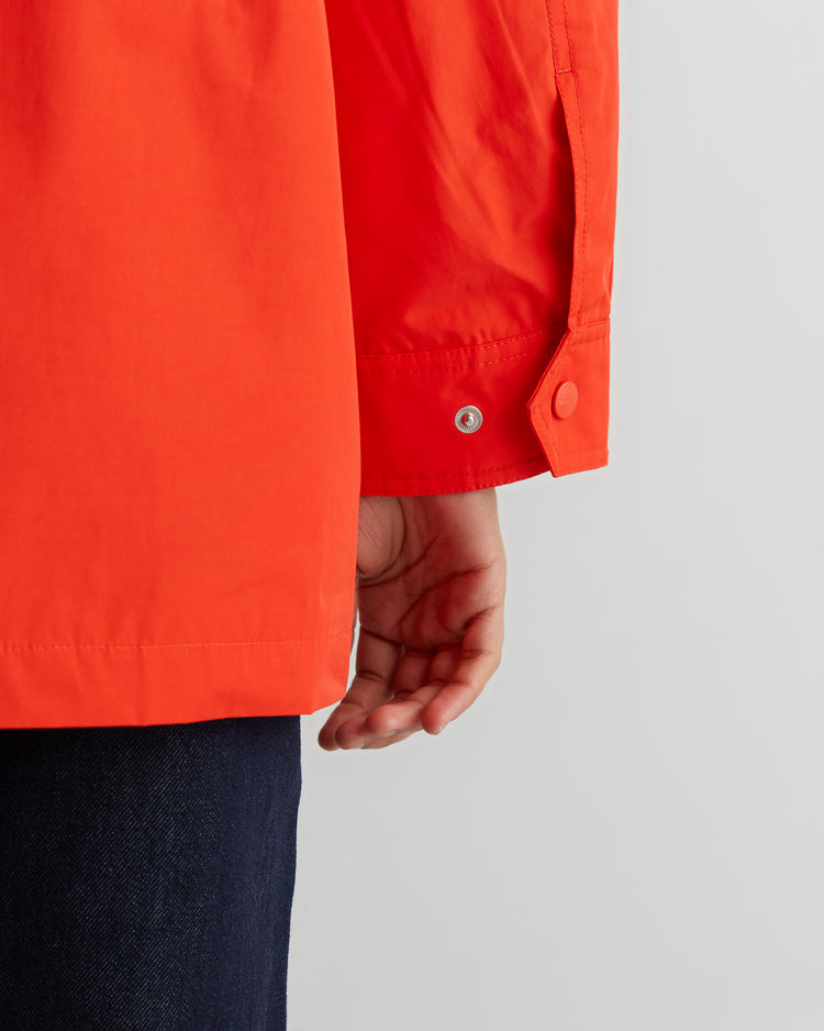 Kurtki damskie z kapturem relaxed fit pomarańczowe