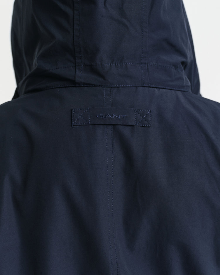 Kurtka damska z kapturem relaxed fit granatowa