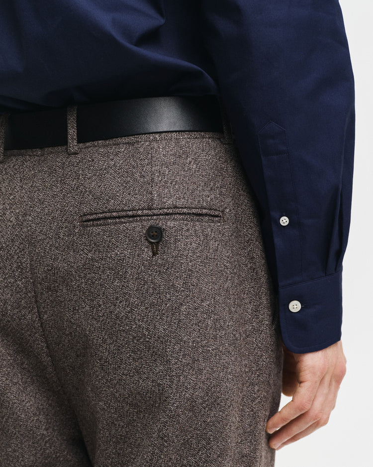 Koszula męska z długim rękawem regular fit granatowa