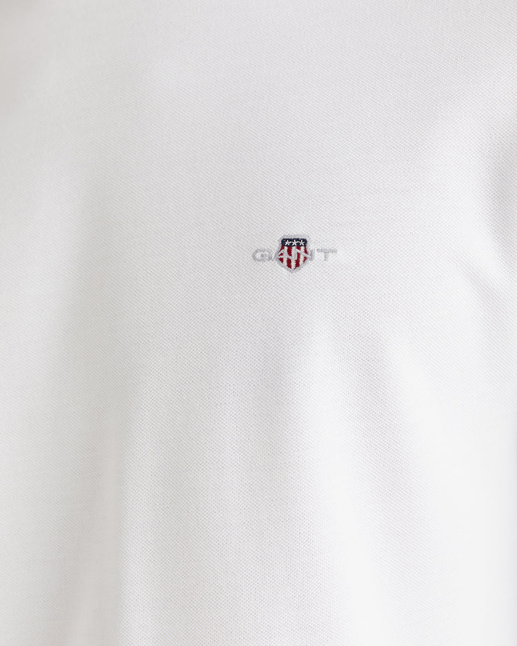 Koszulka męska z długim rękawem z okrągłym dekoltem slim fit