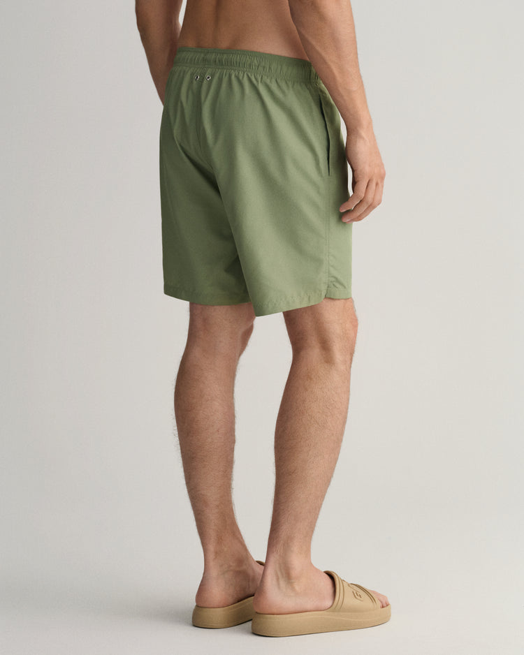 Męskie zielone szorty kąpielowe z logo