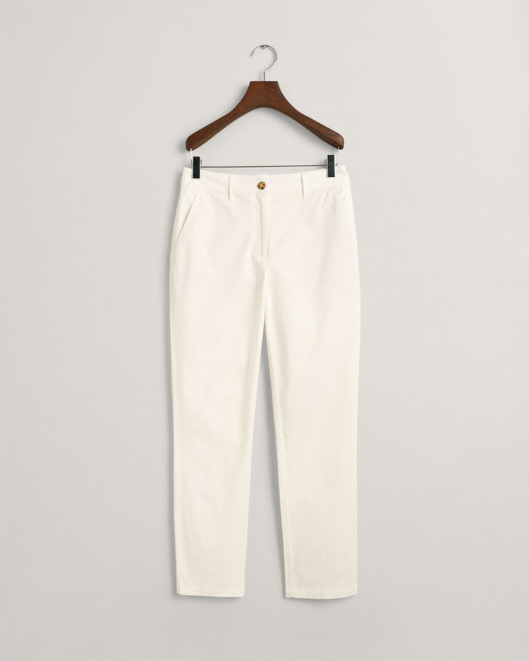 Spodnie damskie slim fit beżowe