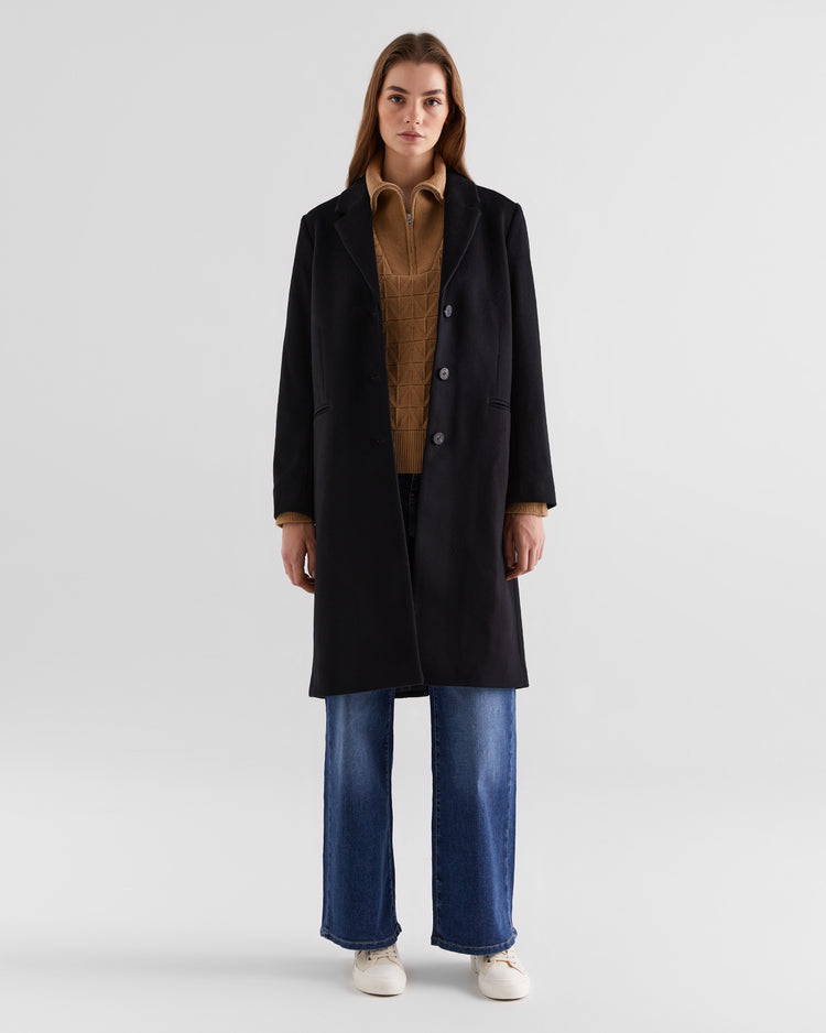 Kurtka damska z klasycznym kołnierzem i długim rękawem regular fit