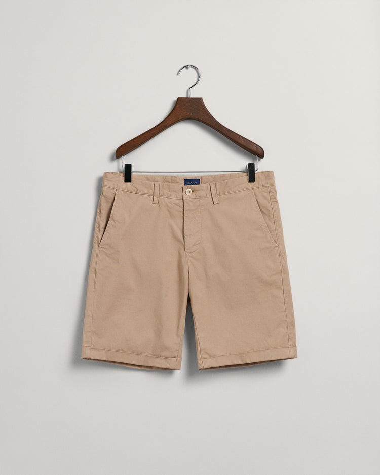 Szorty męskie regular fit beżowe