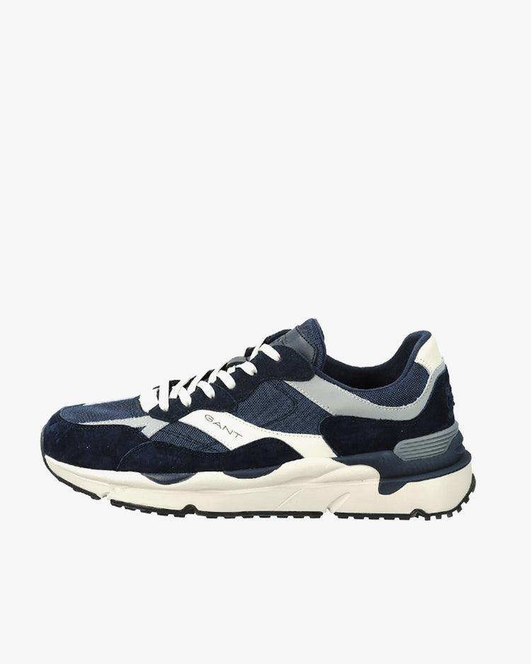 Buty sportowe męskie z nadrukiem granatowe