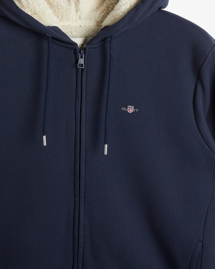 Polarowa bluza z kapturem Sherpa zapinana na zamek