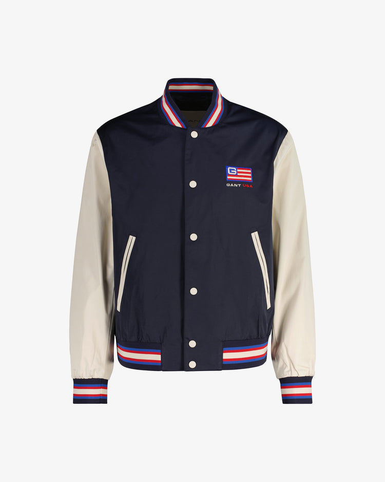 Kurtka męska z długim rękawem regular fit niebieska