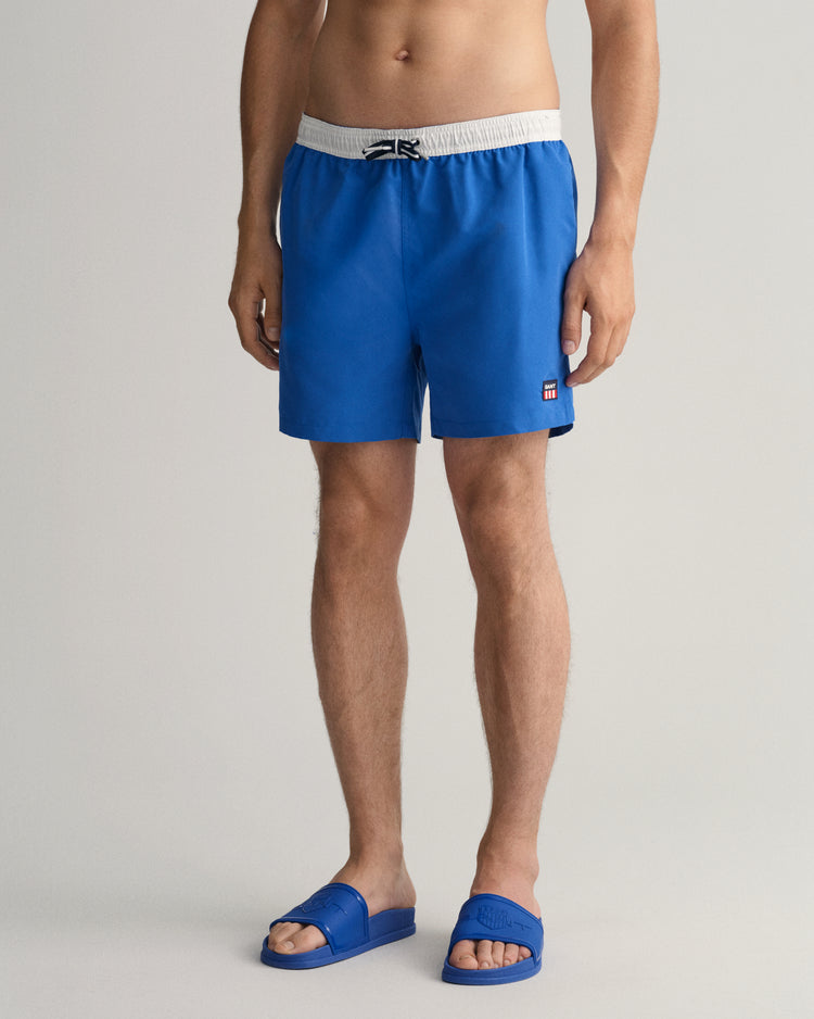 Szorty kąpielowe męskie regular fit niebieskie