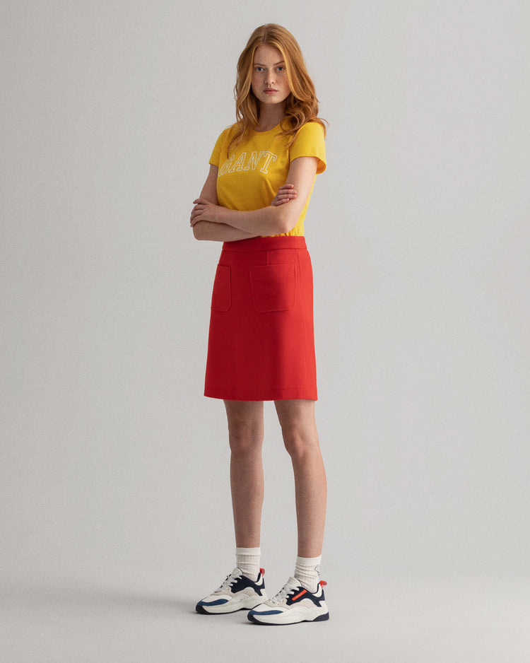 Damski t-shirt z logo Arch z krótkim rękawem