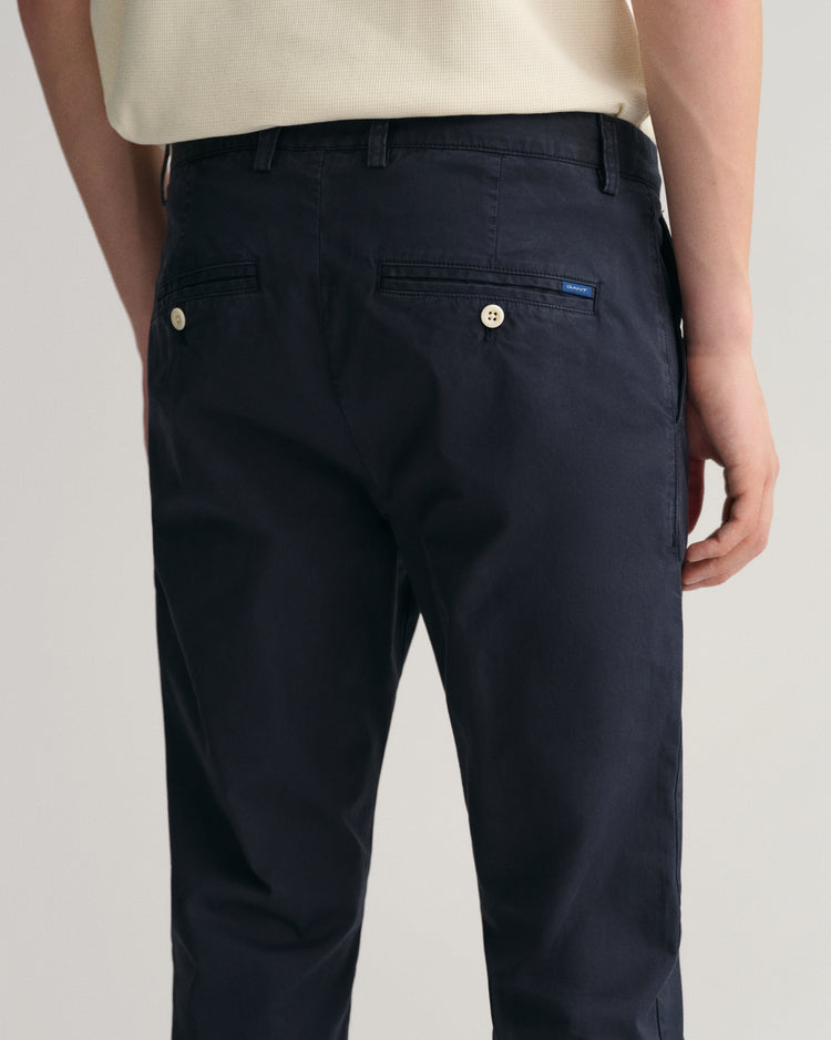 Spodnie męskie slim fit granatowe