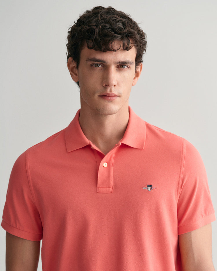 Koszulka polo regular fit z piki