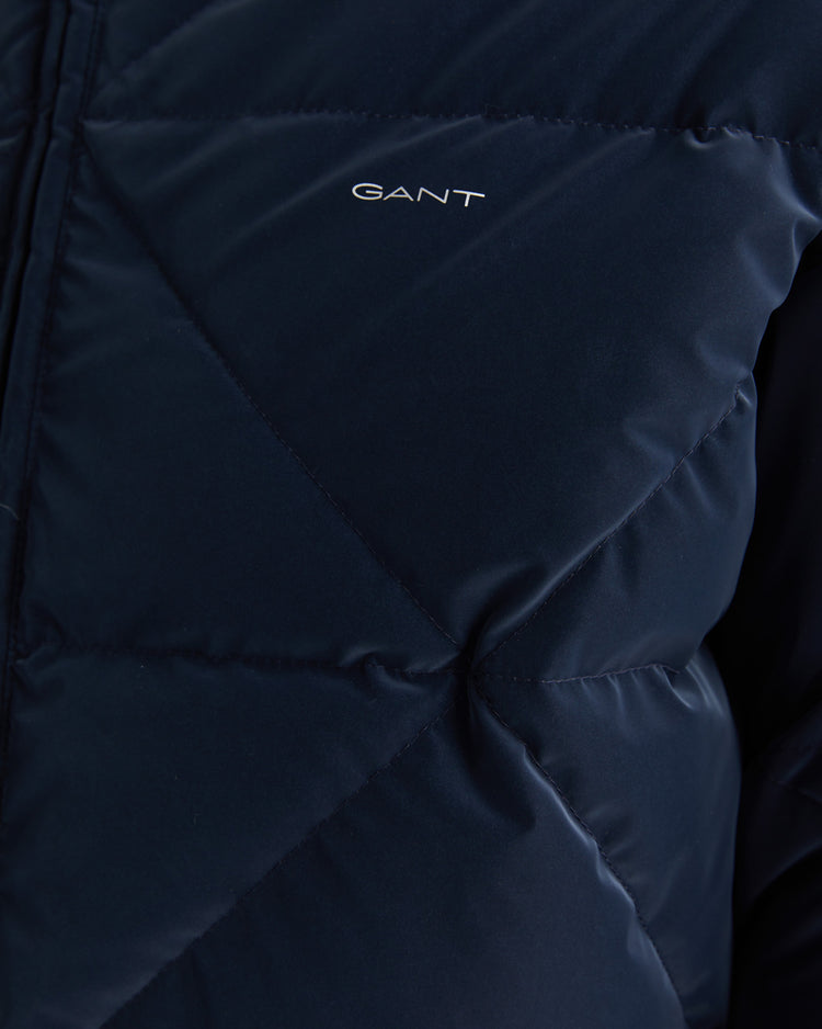 Kurtka damska z kapturem regular fit granatowa