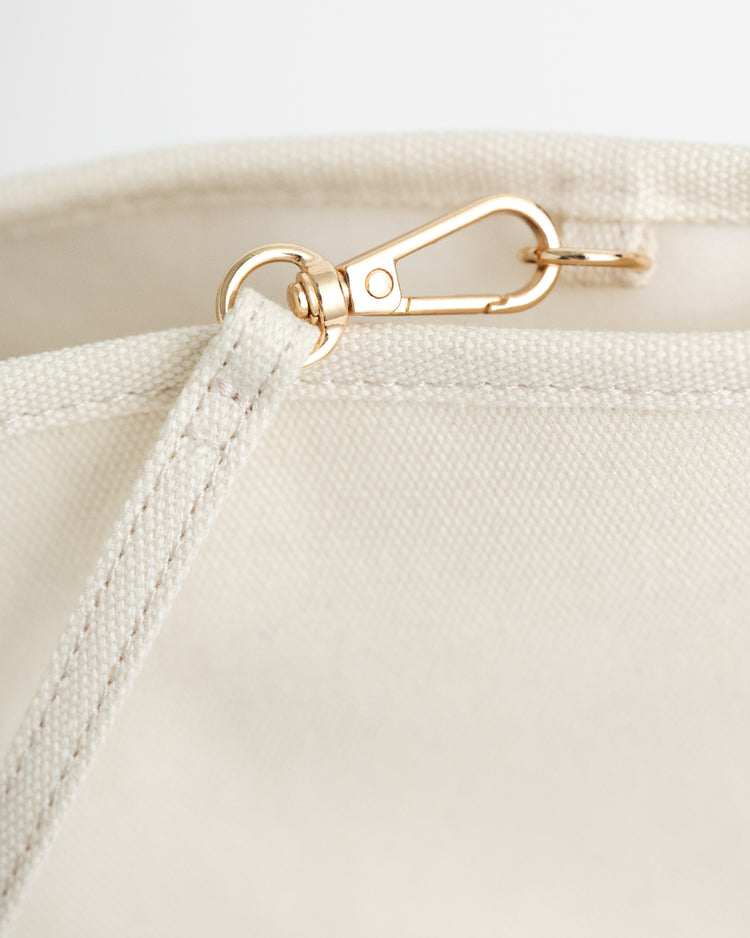 Bawełniana torba unisex kremowa