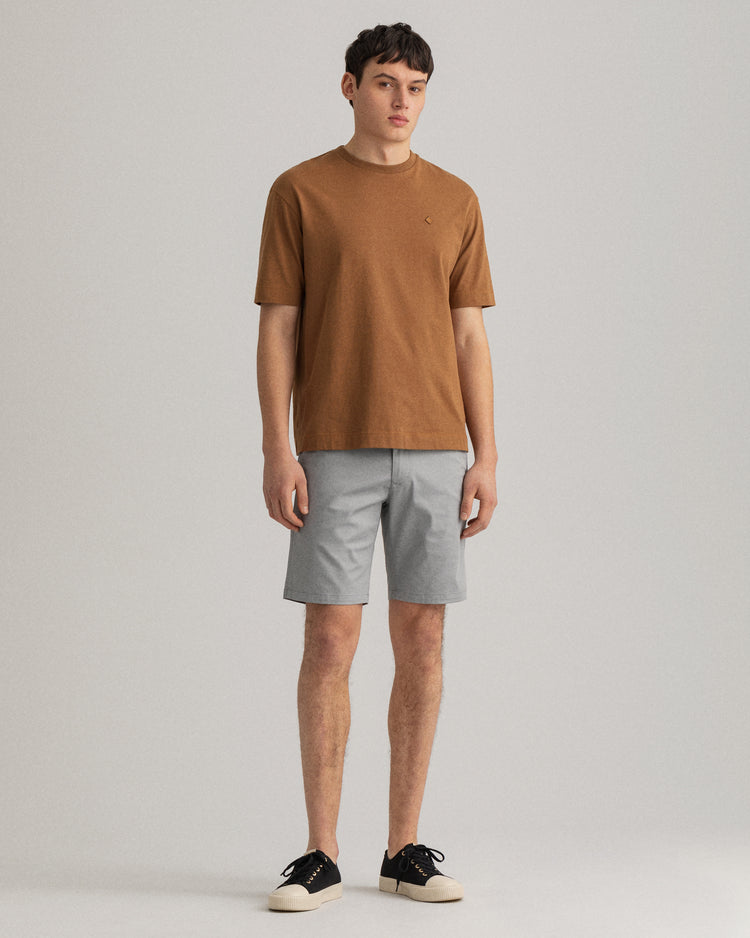 Szorty męskie slim fit szare