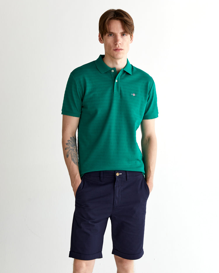 Męski regular fit w paski polo