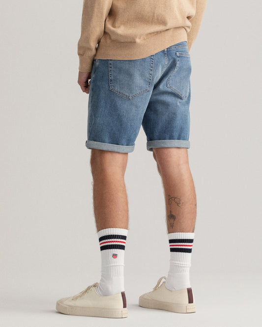 Szorty męskie regular fit białe