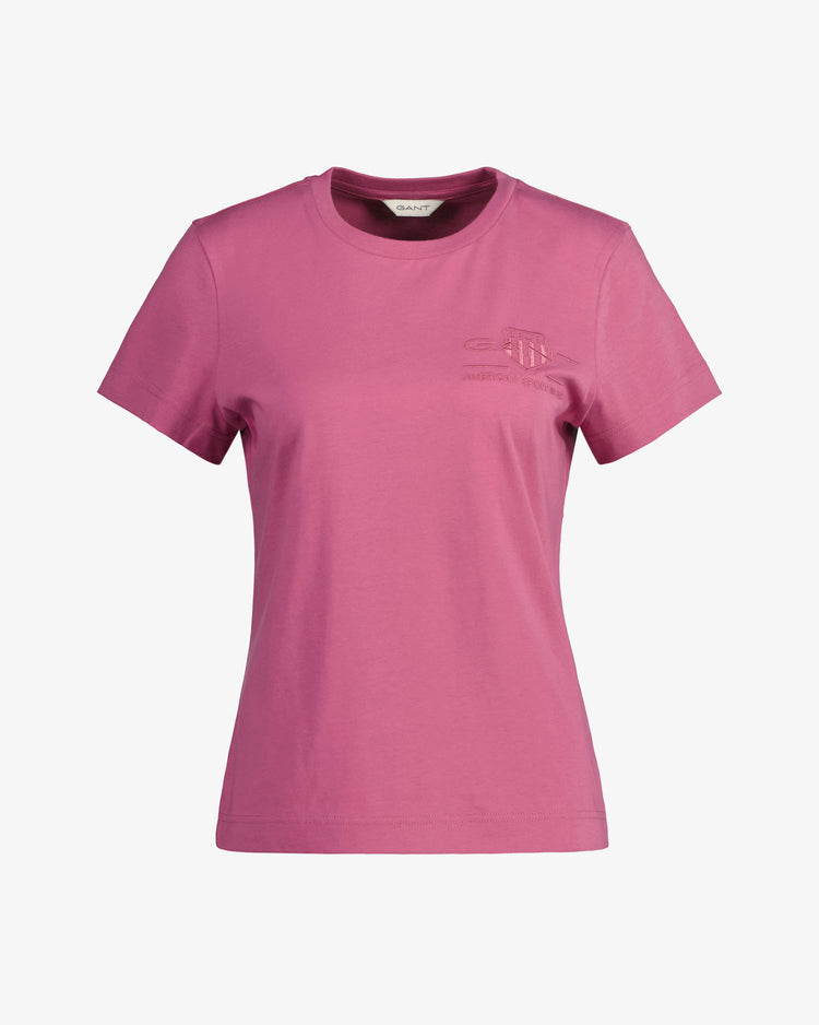 T-shirt o regularnym kroju tonalny bawełniany