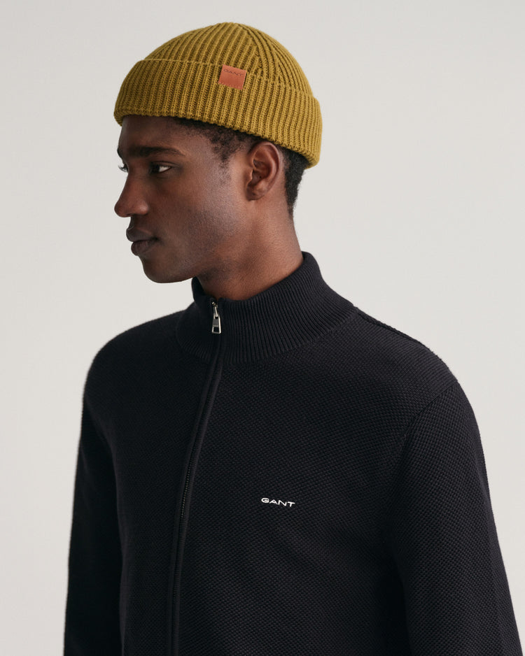 Kardigan z bawełny Piqué rozpinany