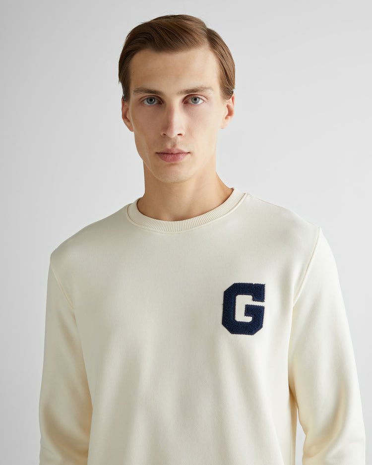 Bluza z nadrukiem "G" z okrągłym dekoltem