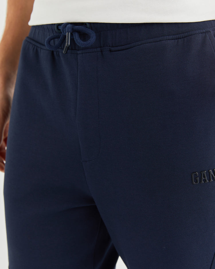 Spodnie dresowe męskie regular fit granatowe