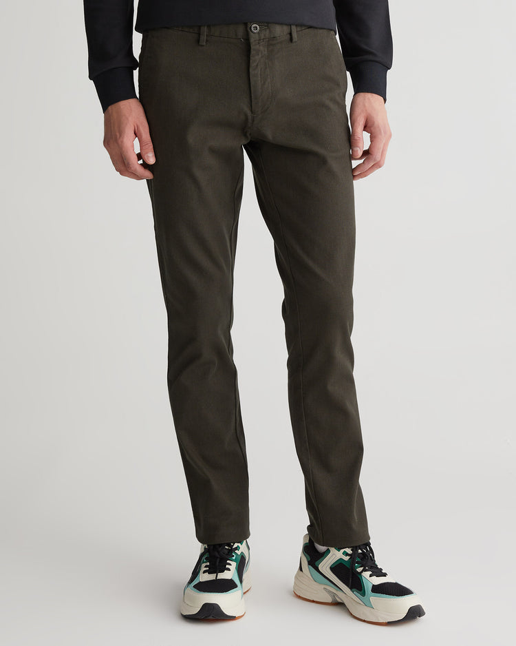 Spodnie męskie regular fit zielone