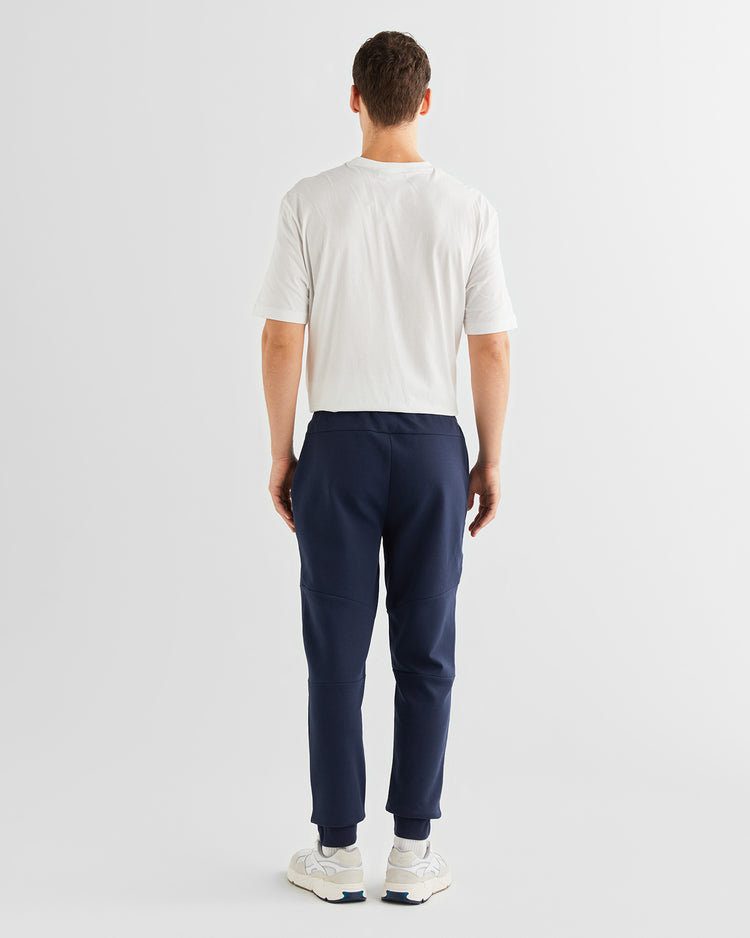 Spodnie dresowe męskie regular fit granatowe