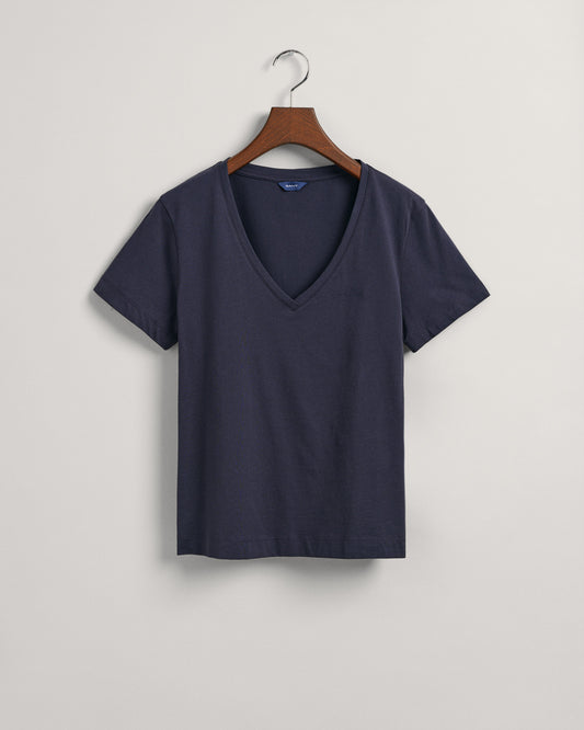 T-shirt original z dekoltem w kształcie litery V