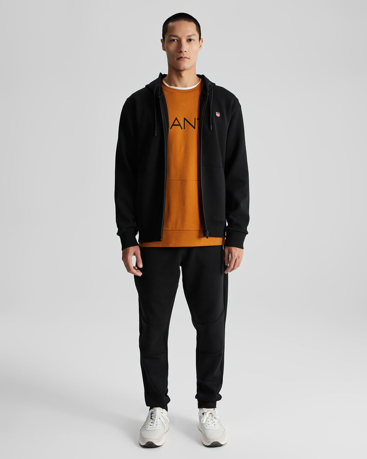 Bawełniana bluza męska z kapturem regular fit czarna