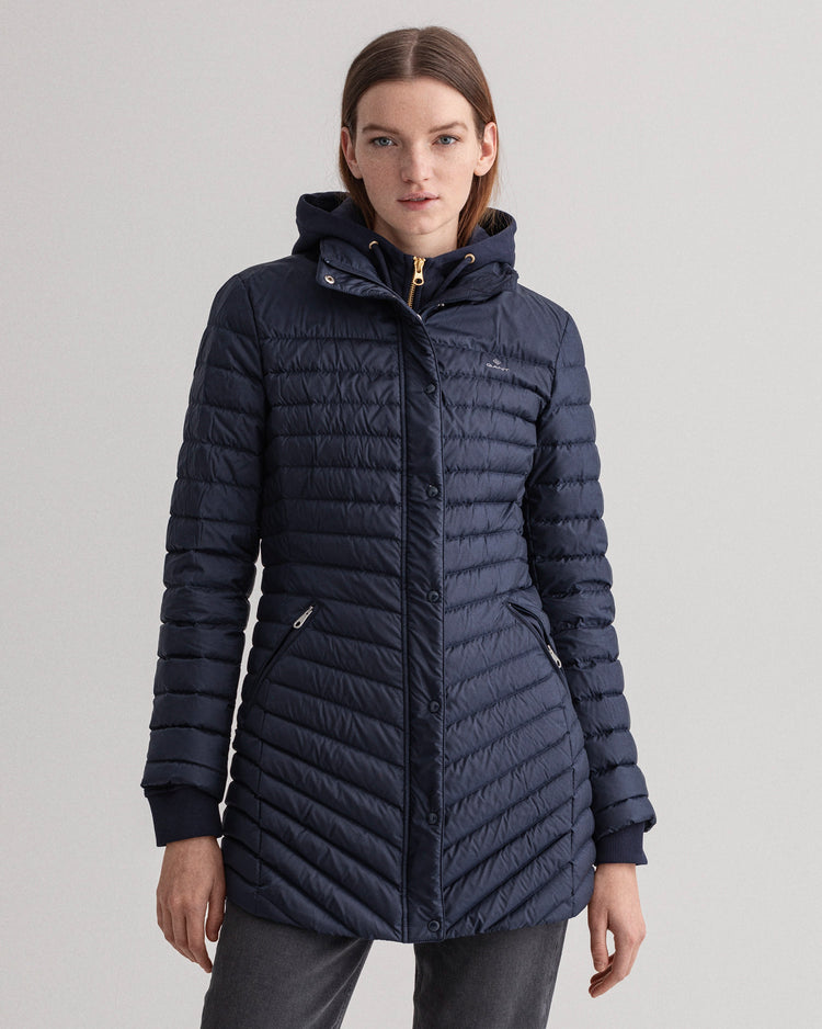 Lekki płaszcz puchowy damski