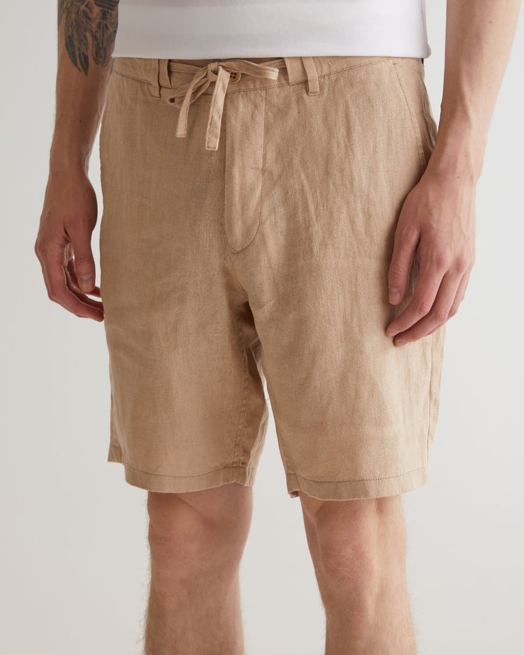 Szorty męskie relaxed fit beżowe